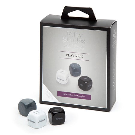 Fifty Shades of Grey Play Nice Kinky Dice for Couples by Sexology