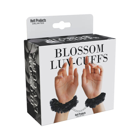 Blossom Luv Cuffs Flower Hand Cuffs Black by Sexology