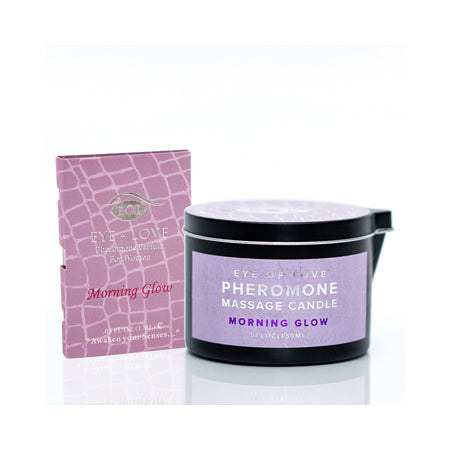 Eye of Love Morning Glow Attract Him Pheromone Massage Candle by Sexology