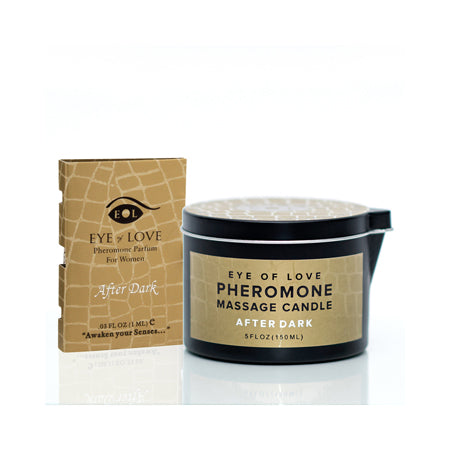 Eye of Love After Dark Attract Him Pheromone Massage Candle by Sexology