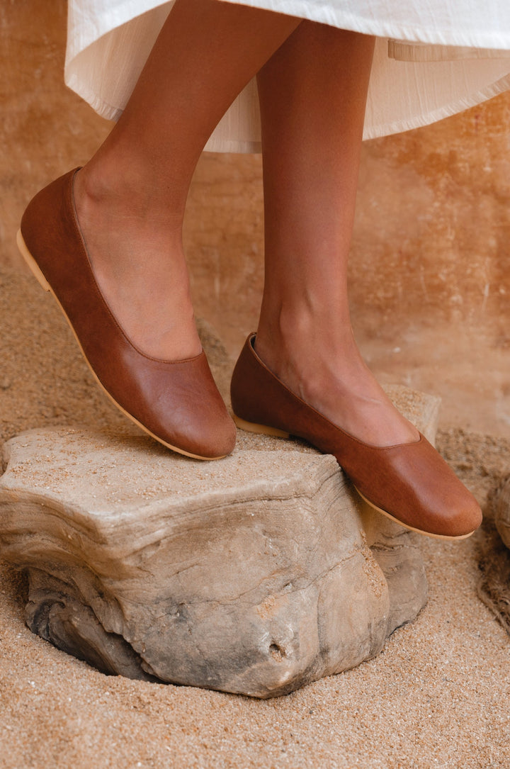Naples Leather Ballet Flats by Bali Lane