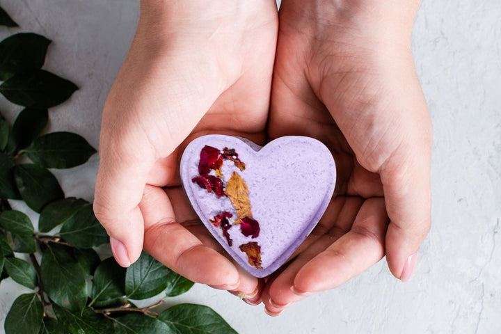 Set of 5 Heart Shaped Shower Steamers Package  - in a Gift Box - Can be personalized