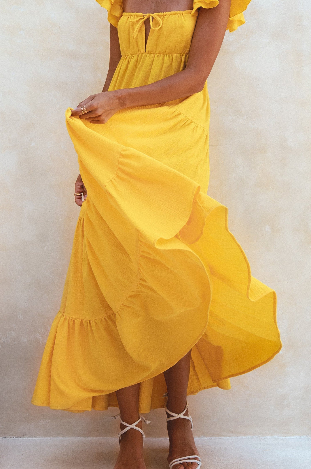 Nymph Bohemian Linen Maxi Dress by Bali ELF