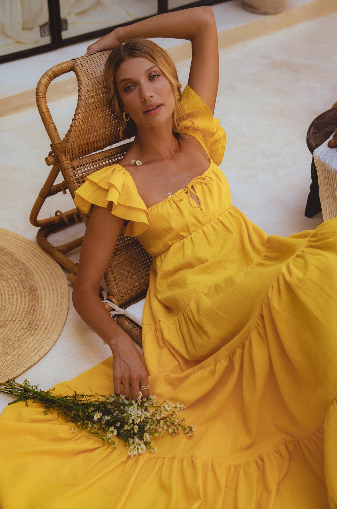 Nymph Bohemian Linen Maxi Dress by Bali ELF