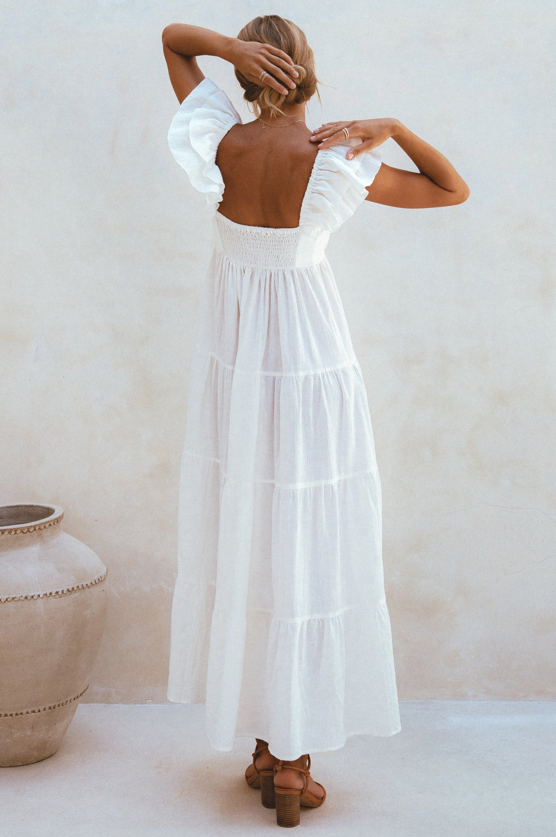 Nymph Bohemian Linen Maxi Dress by Bali ELF