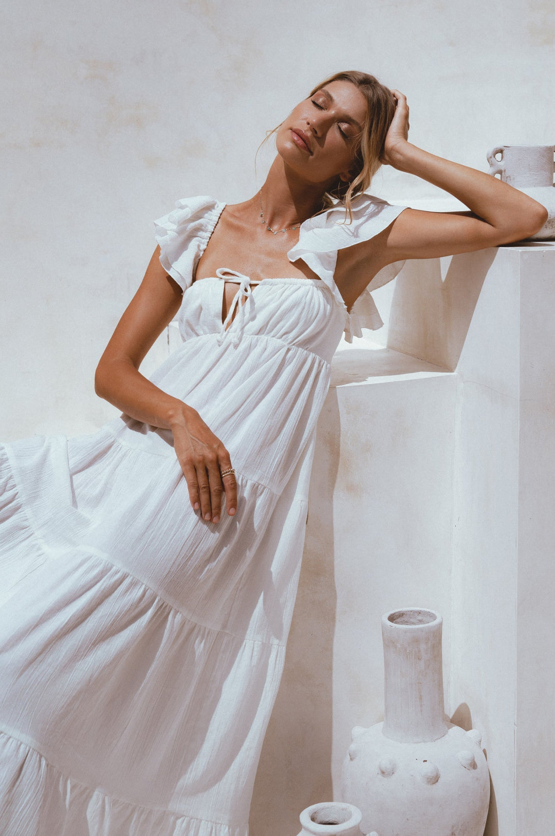 Nymph Bohemian Linen Maxi Dress by Bali ELF