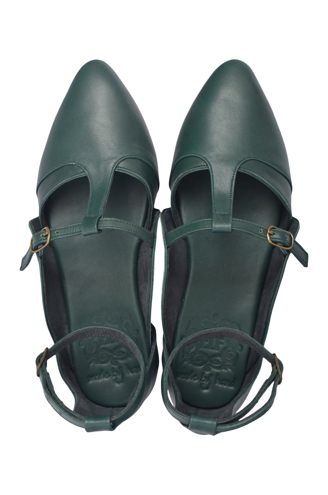 On The Go Leather Ballet Flats by ELF