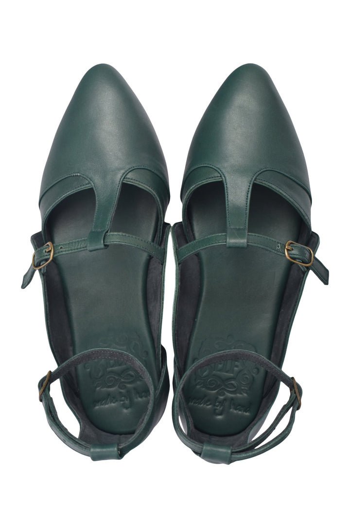 On The Go Leather Ballet Flats by ELF