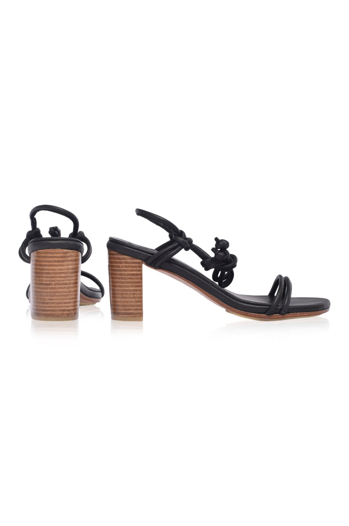 Ophelia Block Heel Wrap Sandals by ELF