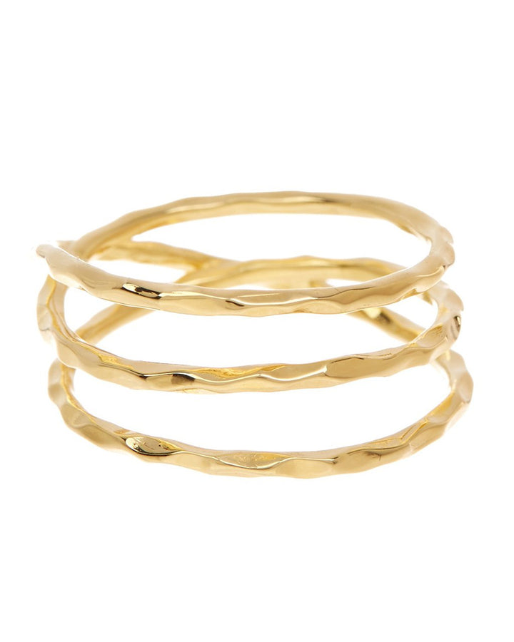 Textured Multi Band Ring