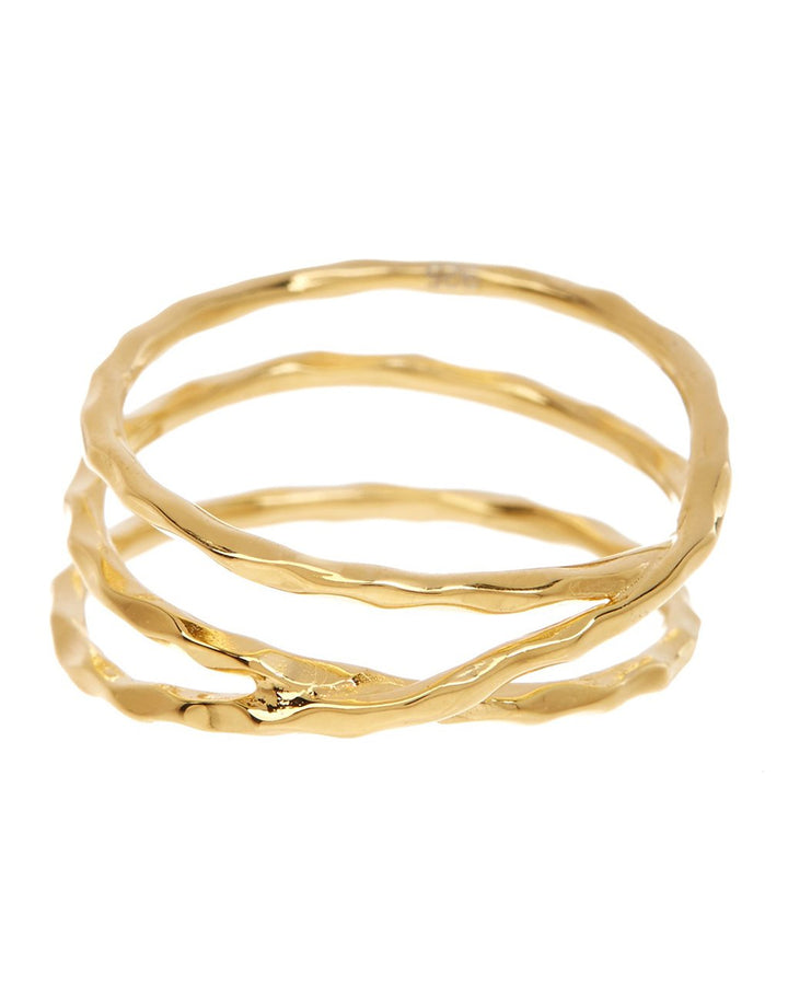 Textured Multi Band Ring