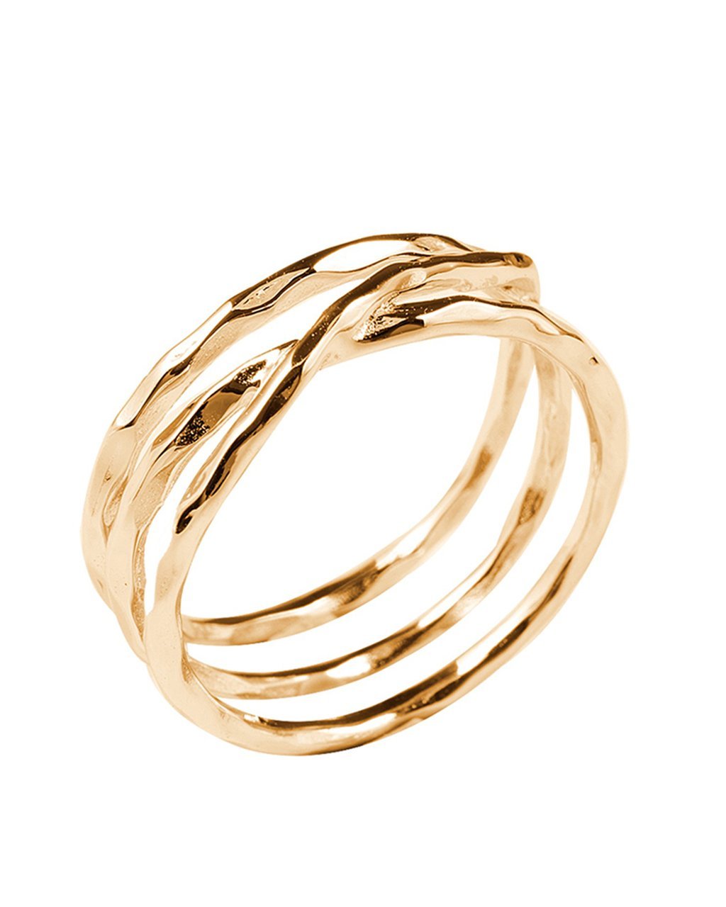 Textured Multi Band Ring