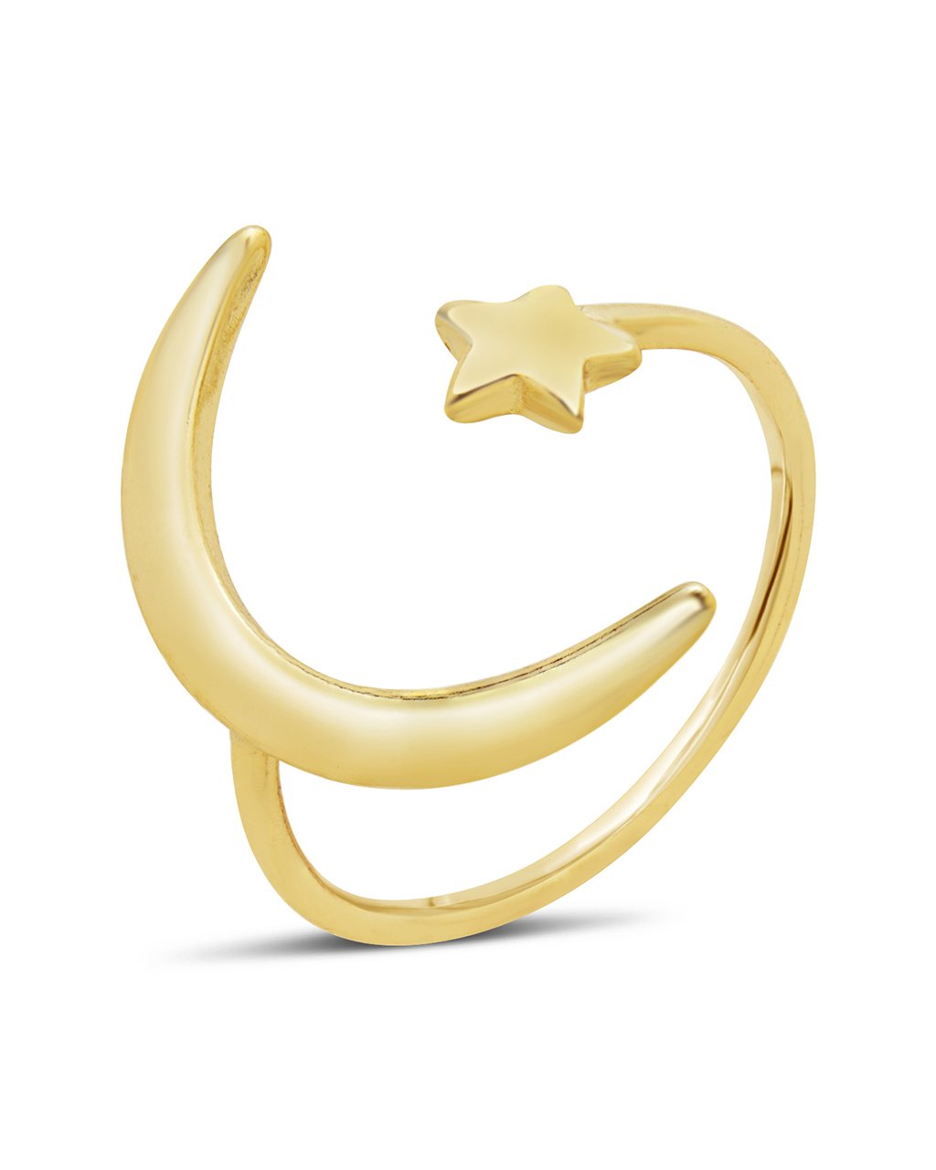 Crescent Moon Open Ring