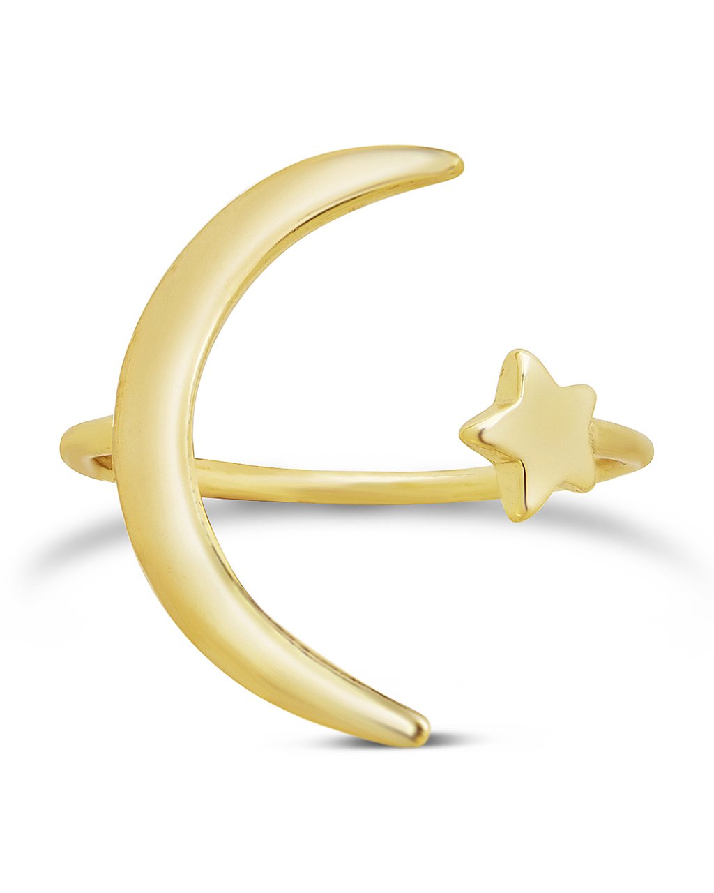 Crescent Moon Open Ring