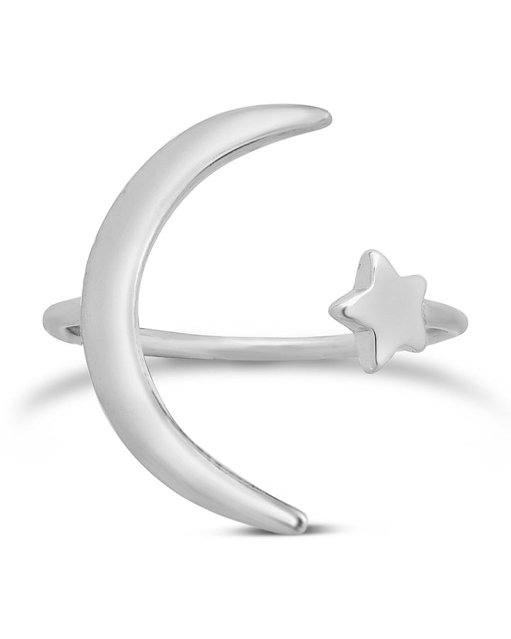 Crescent Moon Open Ring