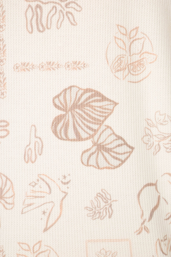 Palms Away Bistro Botanicals Banded Pants