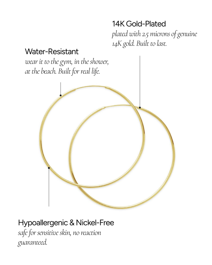 Infinity Hoops - 2.75"
