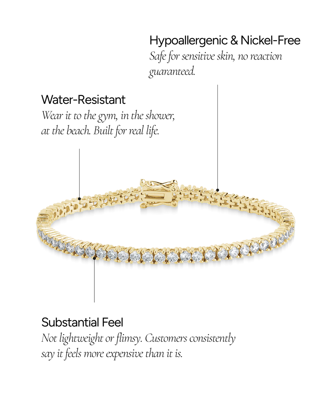 Cecil Tennis Bracelet
