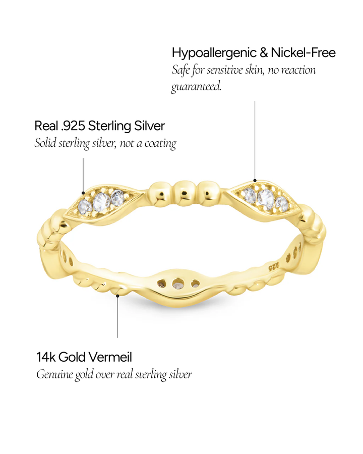 Lydia CZ Bubble Ring