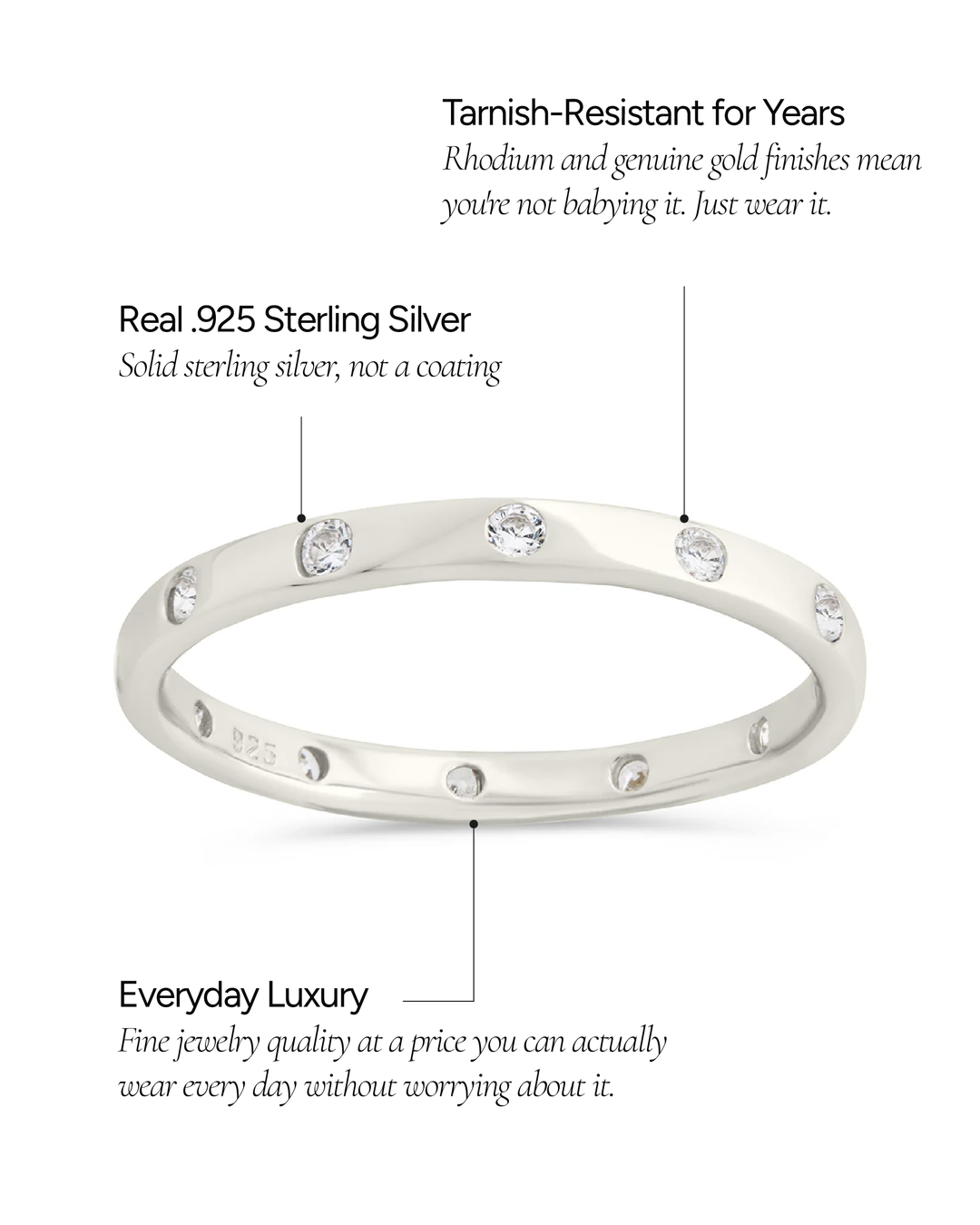 Mindy CZ Studded Ring