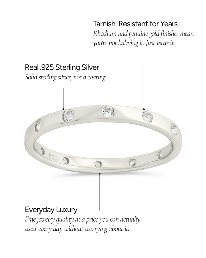 Mindy CZ Studded Ring