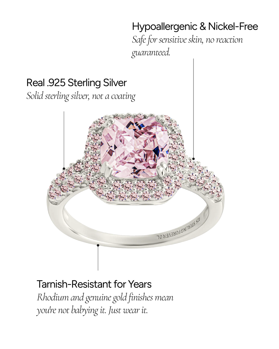 Pink CZ Legacy Ring