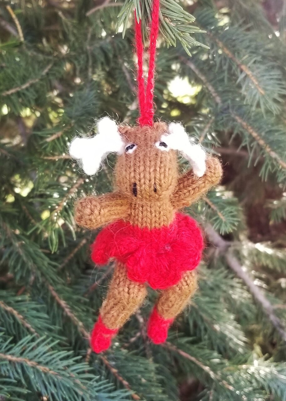 Dancing Moose Ornament- set of 6 by Melange Collection