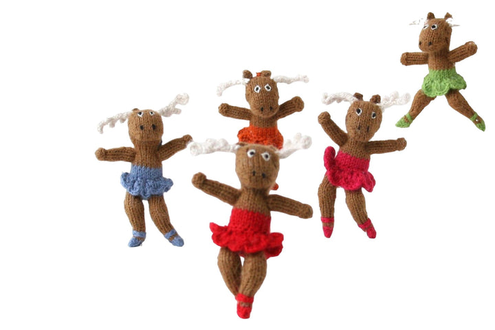 Dancing Moose Ornament- set of 6 by Melange Collection