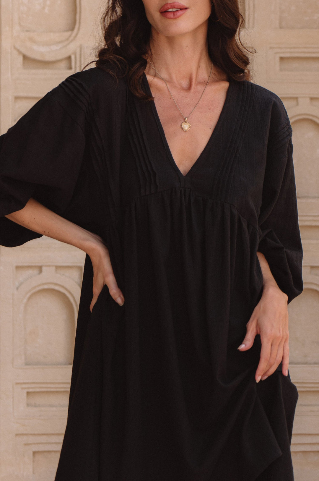 Palmira Handcrafted Linen Mini Dress by Bali Lane