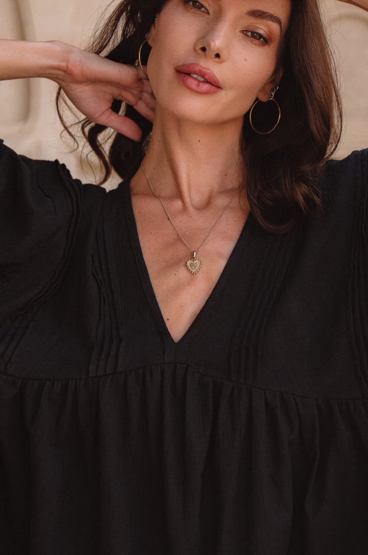 Palmira Handcrafted Linen Mini Dress by Bali Lane