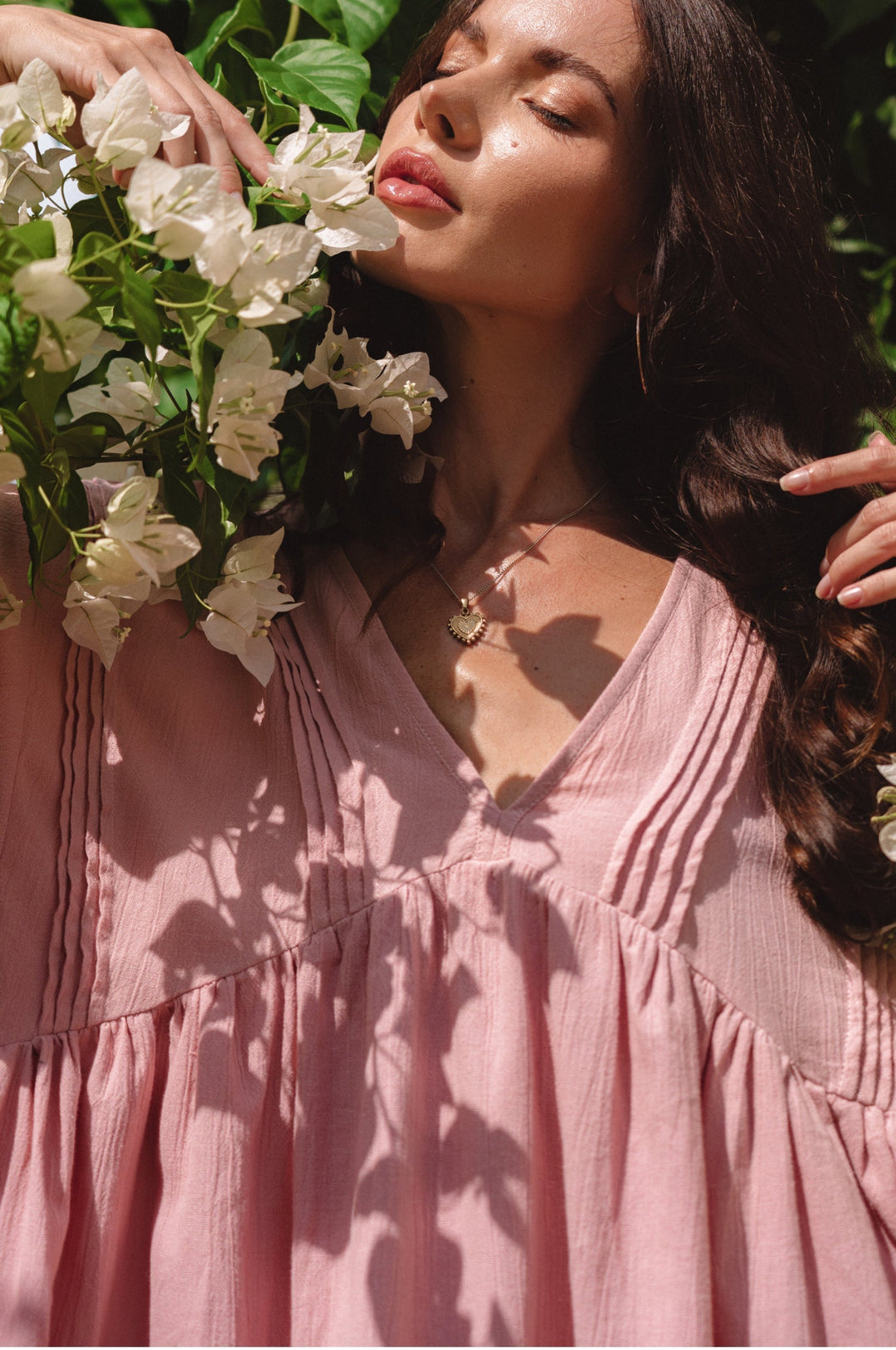 Palmira Handcrafted Linen Mini Dress by Bali Lane