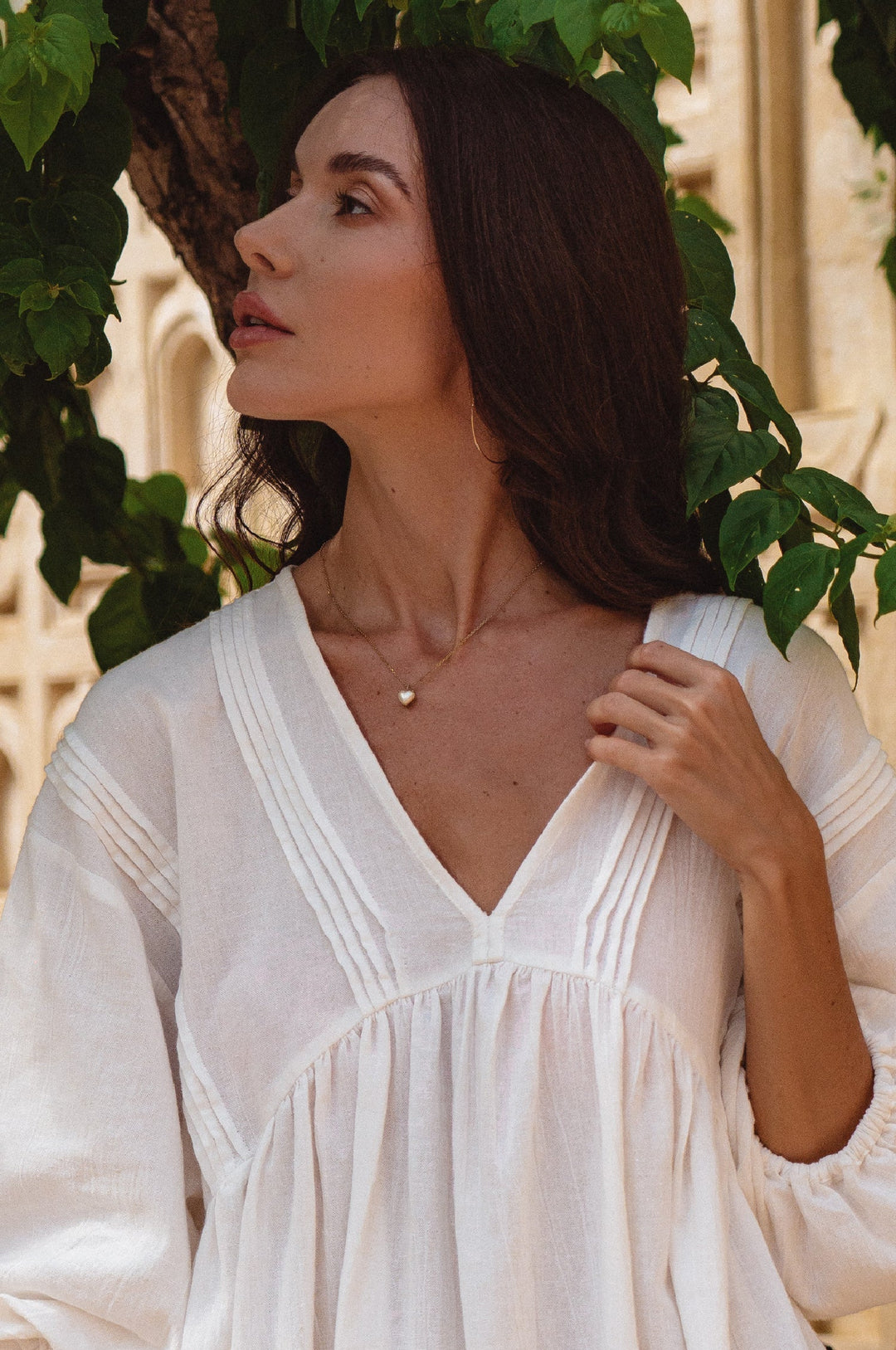 Palmira Handcrafted Linen Mini Dress by Bali Lane