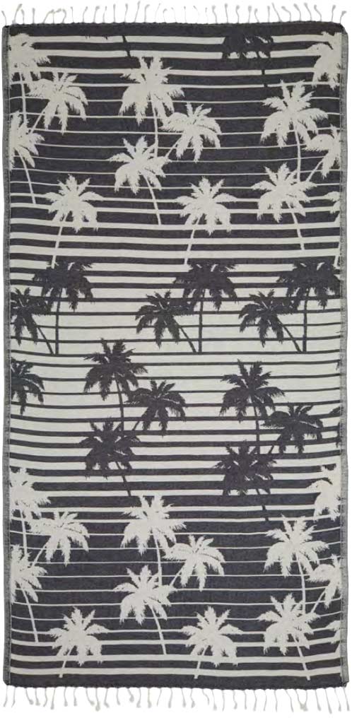 Palms Noirs - Turkish Towel by Sun Drunk