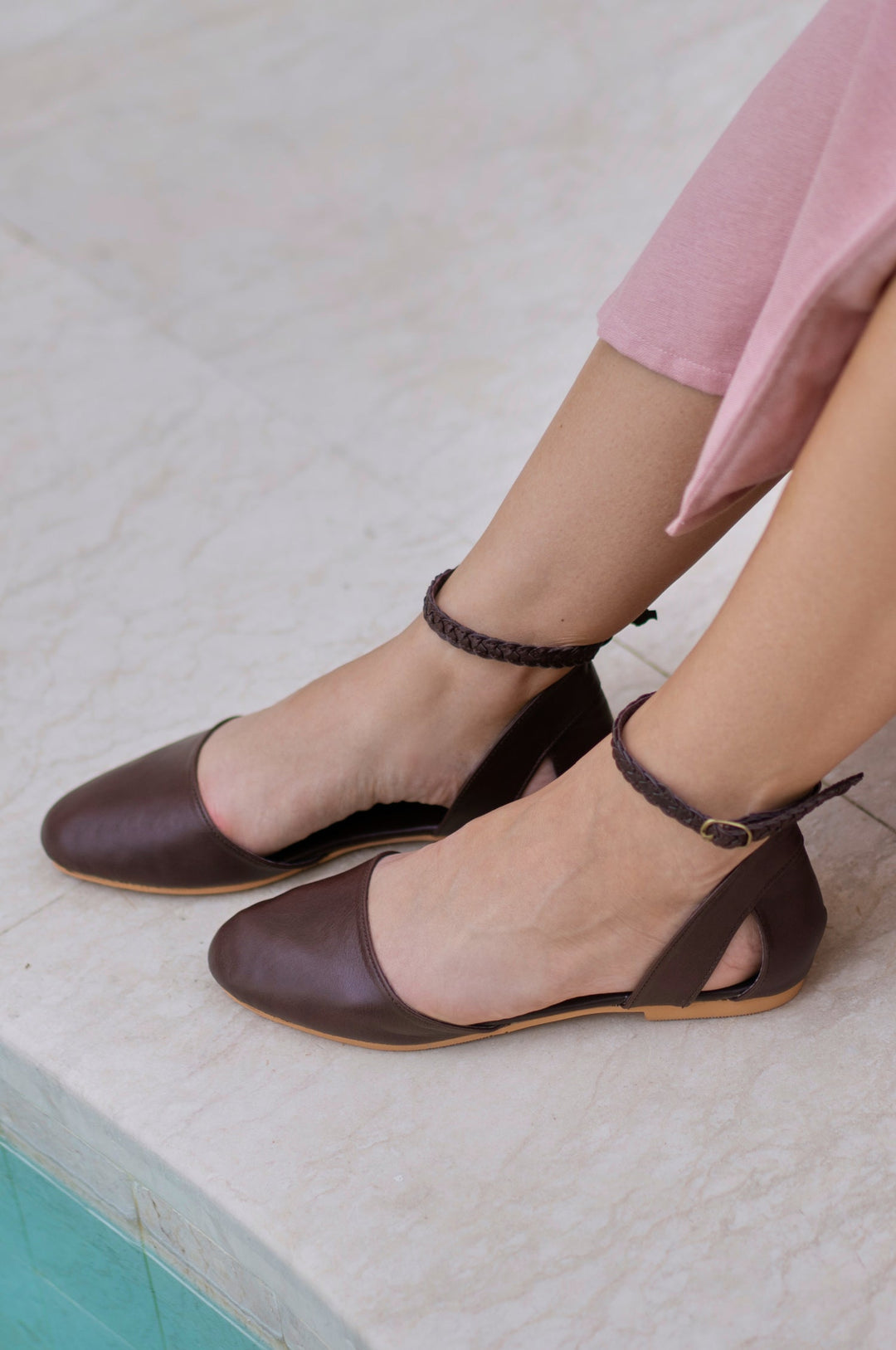 Paris Leather Ballet Flats by Bali Lane