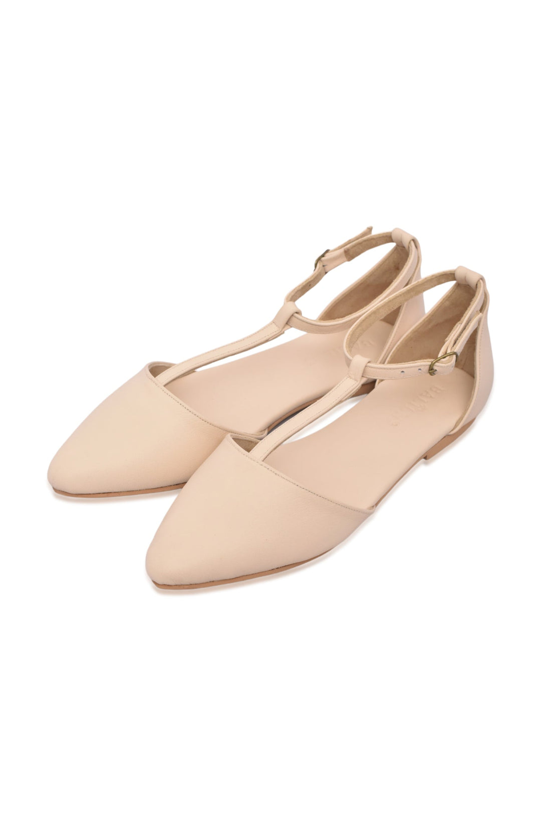 Paula Pointy Leather Flats by Bali Lane