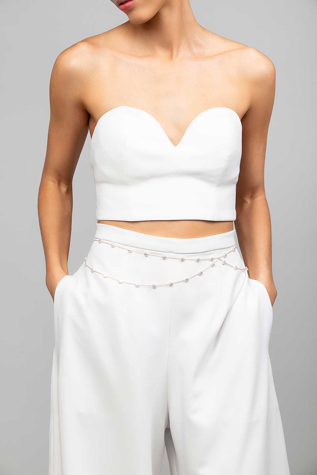 Pearlette Pearl Chain Belt
