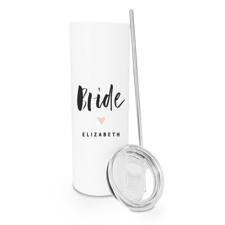 Bride Personalized Wedding Tumbler by The Cotton & Canvas Co.