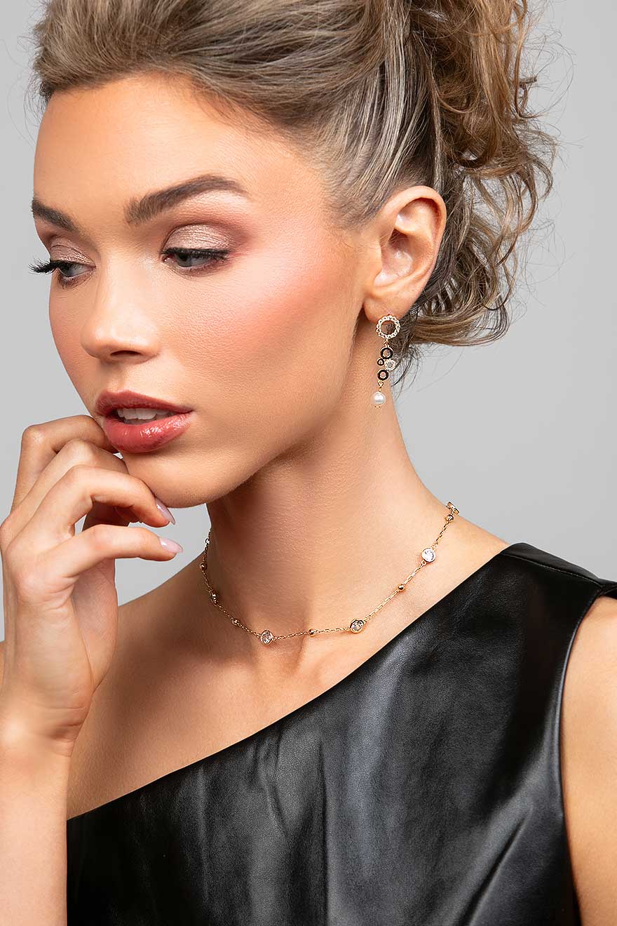 Palmer Pearl Charm Lariat Necklace