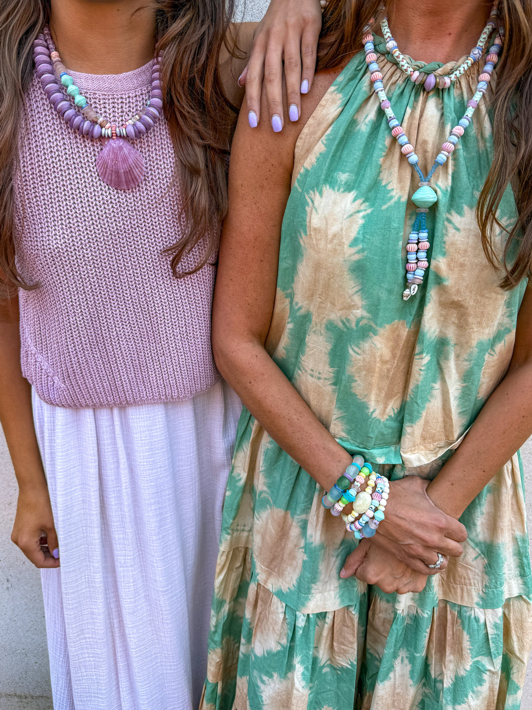 Layered Shell Necklace | Lilac