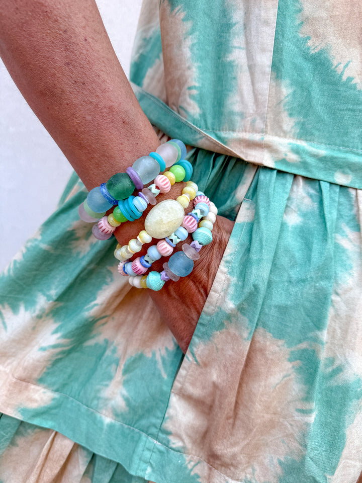 Intricate Stack Bracelet | Mixed Pastel