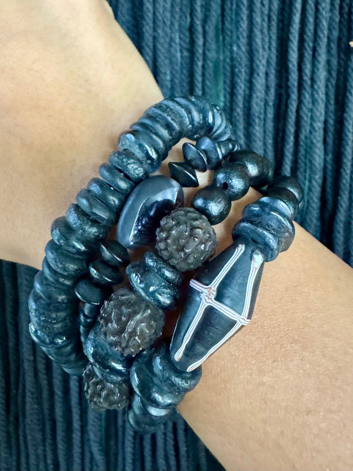 Trio Stack Bracelet Set | Nightfall