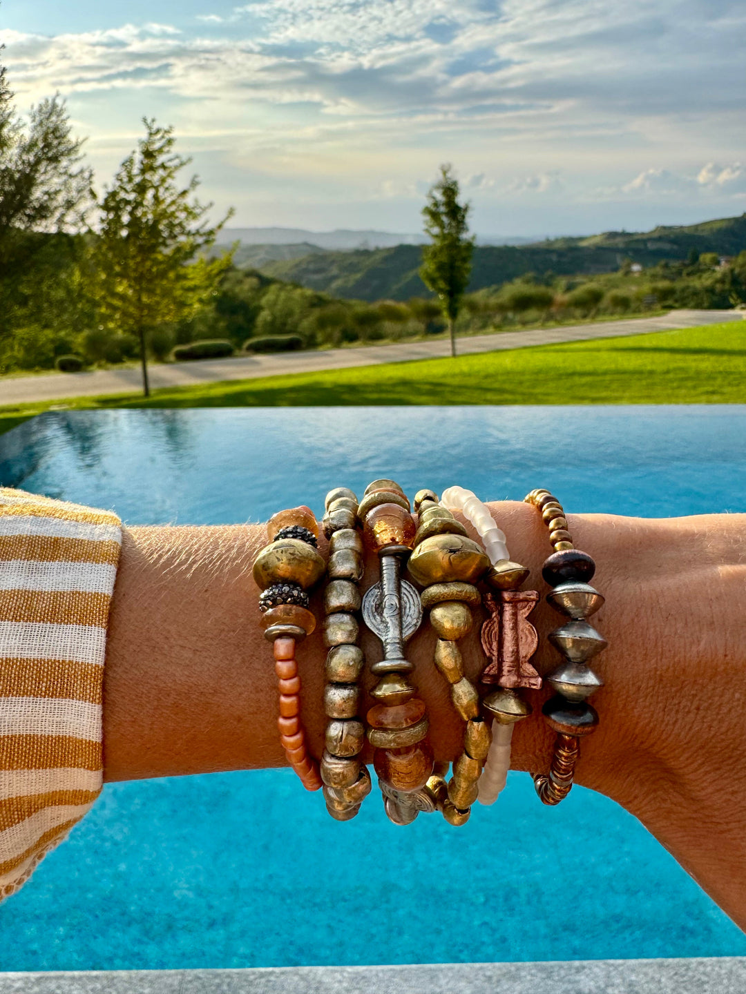 Metal Single Stack Bracelet | Silver