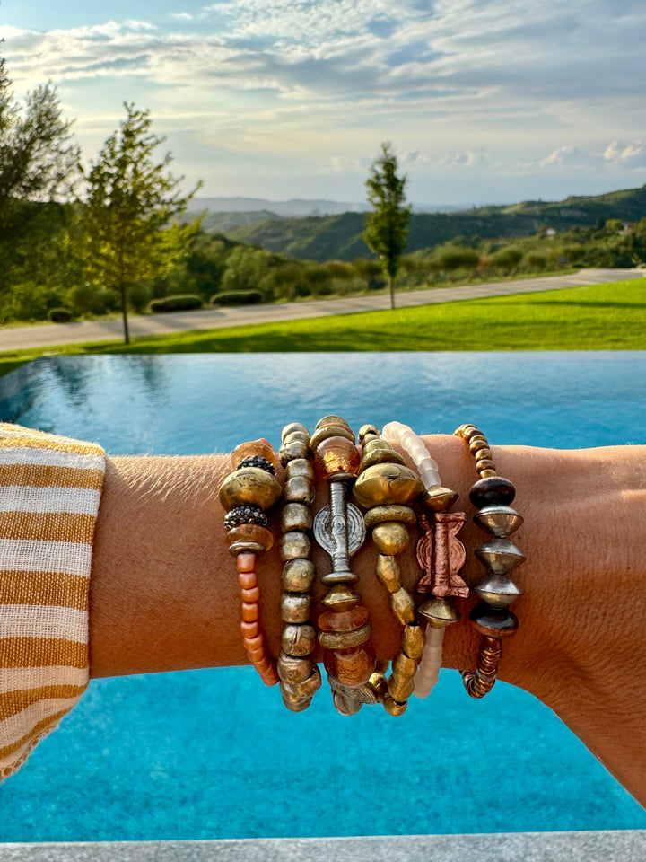 Metal Single Stack Bracelet | Silver