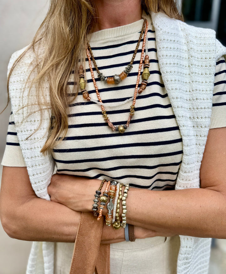 Metal Single Stack Bracelet | Silver