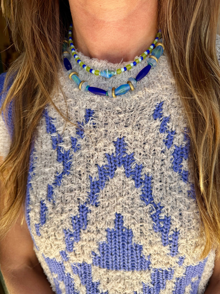 Classic Bar Necklace | Dark Seabreeze
