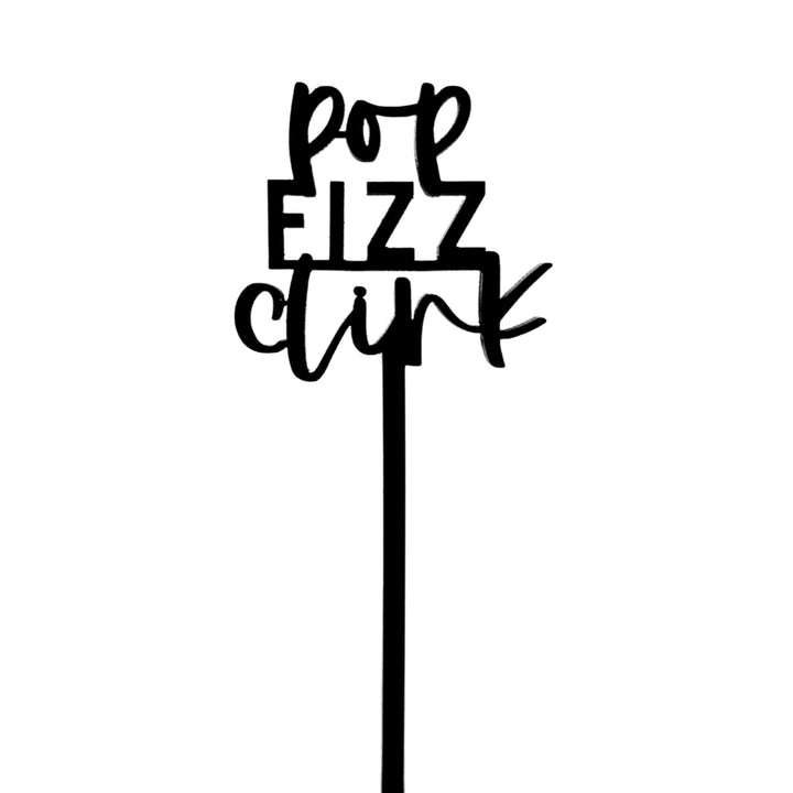 Pop Fizz Clink Drink Stirrers, Pack of 12 by The Cotton & Canvas Co.