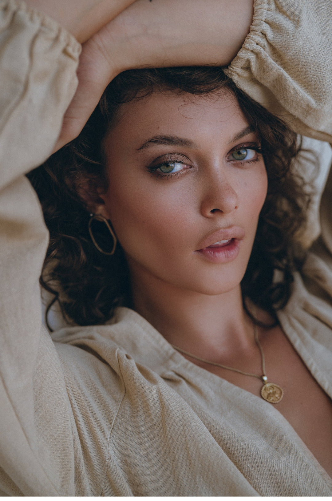 Positano Linen Mini Dress by Bali Lane