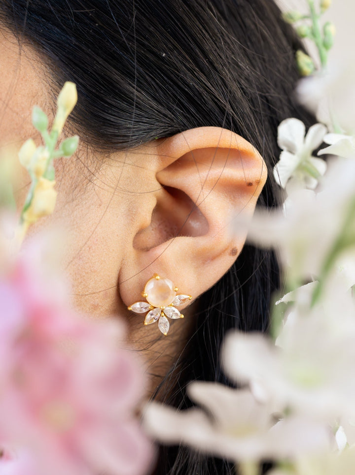 Blooming Fan Studs by Ash & Rose