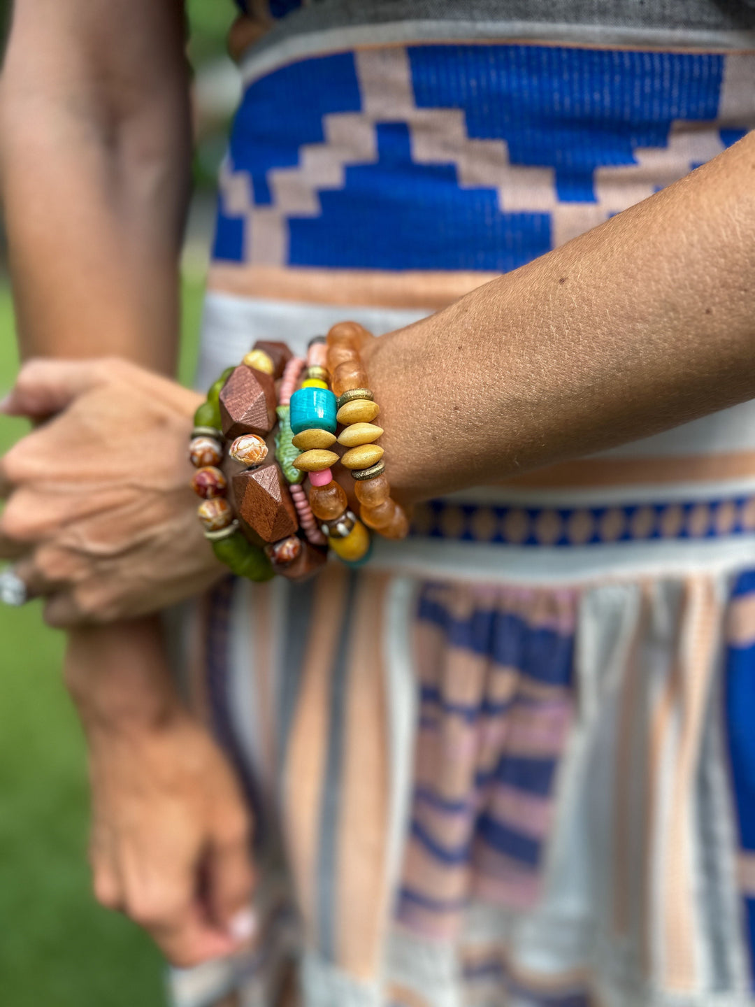 Intricate Stack Bracelet | Brown