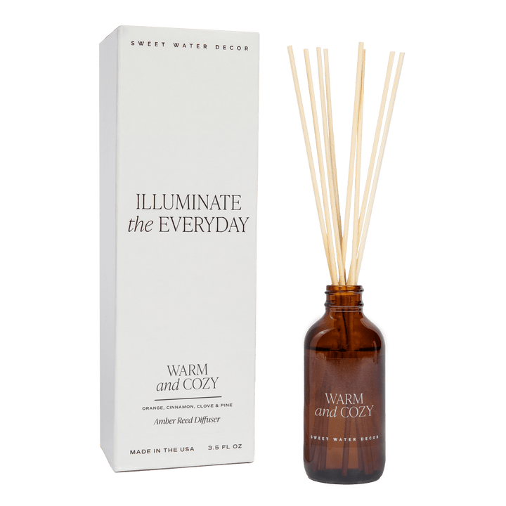 Warm and Cozy Amber Reed Diffuser by Sweet Water Decor